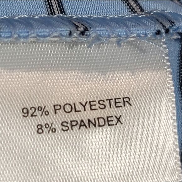 Peter Millar Summer Comfort Mens Size L Golf Polo Shirt Blue Black Striped - Picture 10 of 11